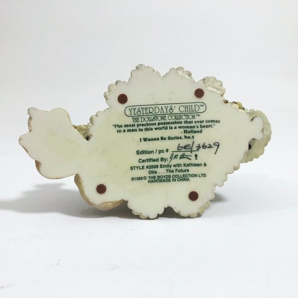 Boyd's Bears Yesterday's Child Dollstone Collection Wedding Figerine Series No3 - Picture 11 of 11